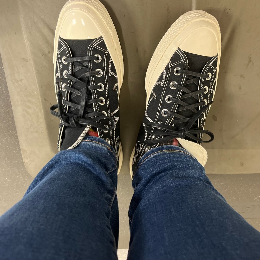 Stylish Black and Cream Women's Sneakers